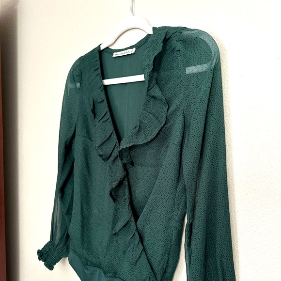 LONG-SLEEVES RUFFLED BODYSUIT - Picture 4 of 4